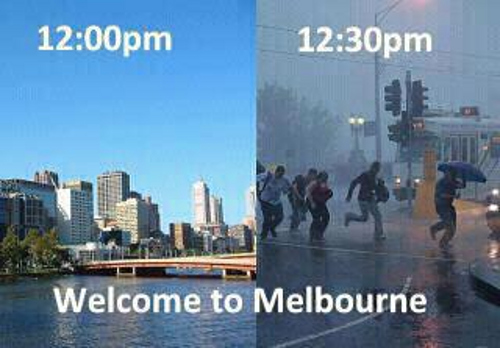 Melbourne crazy weather