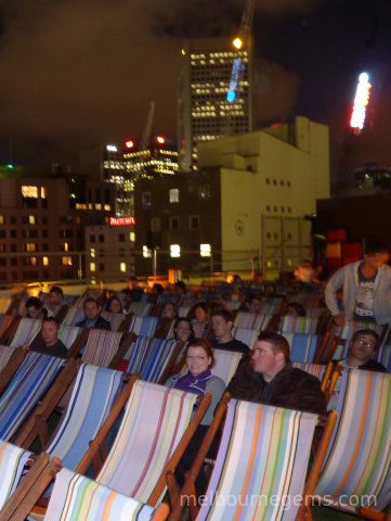 Rooftop cinema in Melbourne CBD